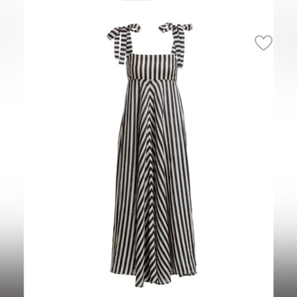 Zimmerman Black & White Linen Dress - Picture 1 of 4